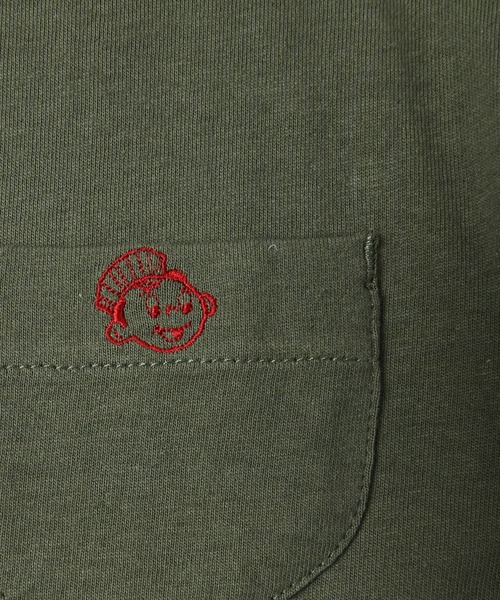ROUND HOUSE(ラウンドハウス)の「【ROUND HOUSE】ポケットT(80~150cm)(Tシャツ/カットソー・キッズ・ネイビー/オフホワイト/カーキ/オレンジ/ホワイト系その他/チャコール・90/100/110/120/80/130/95/140/150)」の10枚目の写真