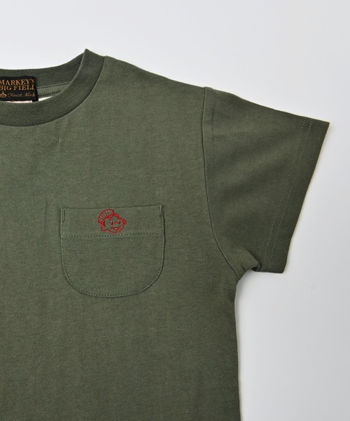 ROUND HOUSE(ラウンドハウス)の「【ROUND HOUSE】ポケットT(80~150cm)(Tシャツ/カットソー・キッズ・ネイビー/オフホワイト/カーキ/オレンジ/ホワイト系その他/チャコール・90/100/110/120/80/130/95/140/150)」の8枚目の写真