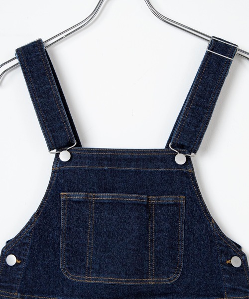 DuKKah（デュカ）の「Dukkah/【低身長向け】フレアオーバーオール（サロペット/オーバーオール・レディース・インディゴブルー/ホワイト/ブラック・X-SMALL）」の22枚目の写真