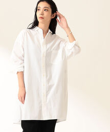 Demi-Luxe BEAMS | TICCA / コットン サイドスリット チュニックシャツ(シャツ/ブラウス)