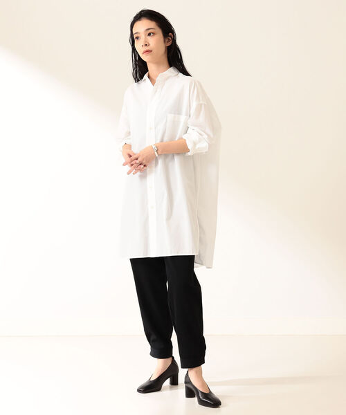 Demi-Luxe BEAMS(デミルクス ビームス)の「TICCA / コットン サイドスリット チュニックシャツ(シャツ/ブラウス・レディース・ホワイト/その他・ONE SIZE)」の4枚目の写真