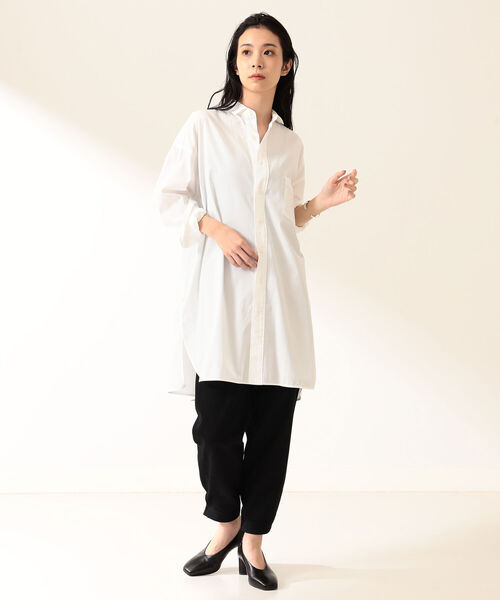 Demi-Luxe BEAMS(デミルクス ビームス)の「TICCA / コットン サイドスリット チュニックシャツ(シャツ/ブラウス・レディース・ホワイト/その他・ONE SIZE)」の5枚目の写真