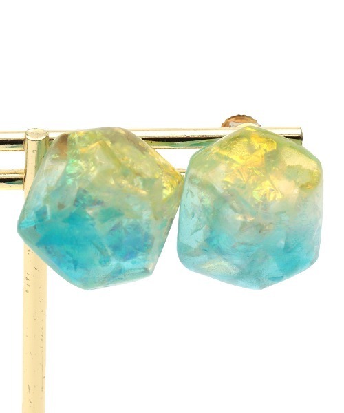 チチカカ(チチカカ)の「ジュエルイヤリング(イヤリング・レディース・オレンジ/ブルー・FREE)」の4枚目の写真