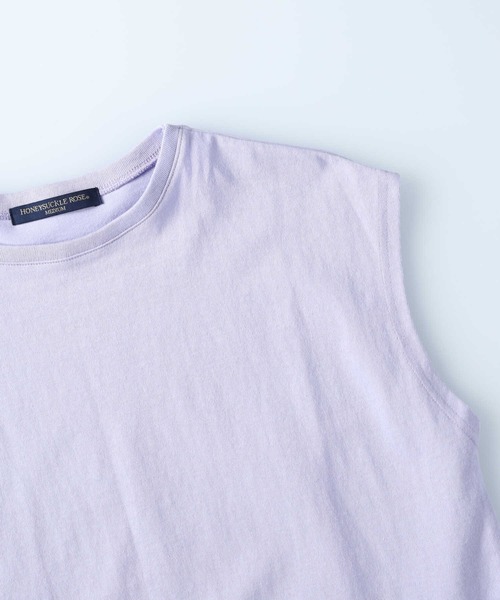 HONEYSUCKLE ROSE（ハニーサックルローズ）の「【HONEYSUCKLE ROSE】ノースリロングワンピース（ワンピース・レディース・ホワイト/パープル/ブラック/グリーン・M/L）」の5枚目の写真