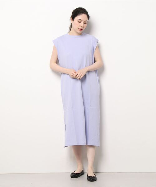 HONEYSUCKLE ROSE（ハニーサックルローズ）の「【HONEYSUCKLE ROSE】ノースリロングワンピース（ワンピース・レディース・ホワイト/パープル/ブラック/グリーン・M/L）」の11枚目の写真