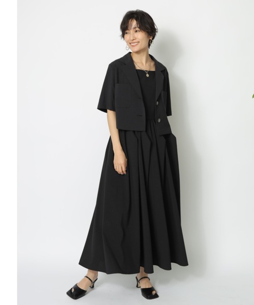 CADUNE カデュネ　タックジレ ワンピース CADUNE（カデュネ）の「タックジレワンピース（ワンピース