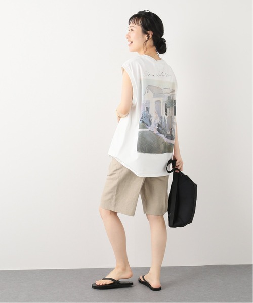 FRAMeWORK(フレームワーク)の「麻混クロスハーフパンツ2(その他パンツ・レディース・ベージュ・38/36/34)」の3枚目の写真