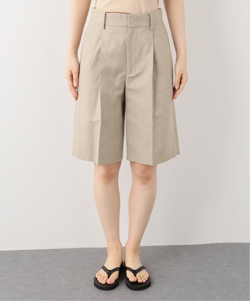 FRAMeWORK(フレームワーク)の「麻混クロスハーフパンツ2(その他パンツ・レディース・ベージュ・38/36/34)」の4枚目の写真