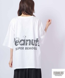 PEANUTS スヌーピー ワイドボディー 半袖 Tシャツ 6.2オンス
