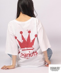 PEANUTS スヌーピー ワイドボディー 半袖 Tシャツ 6.2オンス