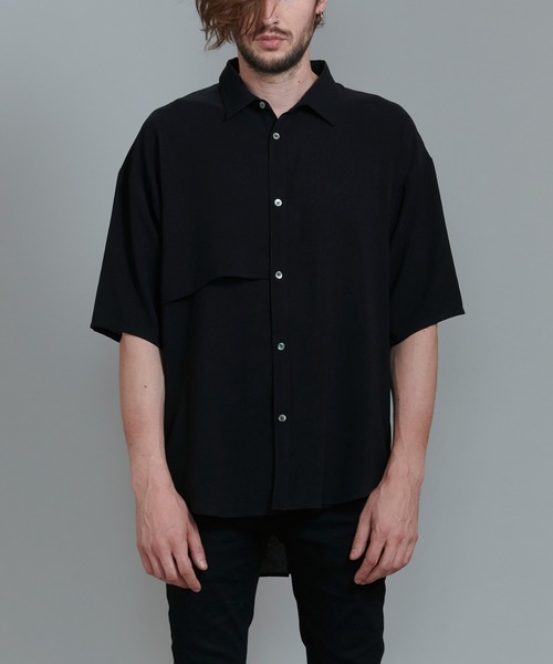 NO ID.(ノーアイディ)の「【NO ID.】Washer Trench Big Shirt / ワッシャー トレンチ ビッグ シャツ(シャツ/ブラウス・メンズ・ブラック/ベージュ/グリーン/マスタード・ONE SIZE)」の7枚目の写真