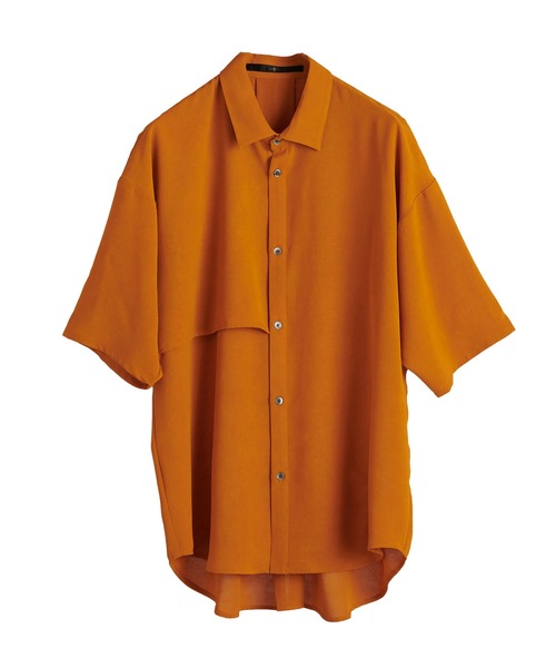 NO ID.(ノーアイディ)の「【NO ID.】Washer Trench Big Shirt / ワッシャー トレンチ ビッグ シャツ(シャツ/ブラウス・メンズ・ブラック/ベージュ/グリーン/マスタード・ONE SIZE)」の8枚目の写真