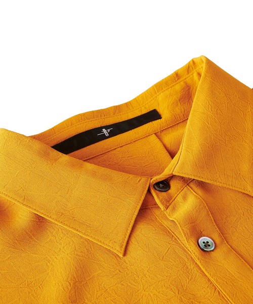 NO ID.(ノーアイディ)の「【NO ID.】Washer Trench Big Shirt / ワッシャー トレンチ ビッグ シャツ(シャツ/ブラウス・メンズ・ブラック/ベージュ/グリーン/マスタード・ONE SIZE)」の10枚目の写真