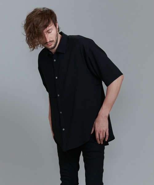 NO ID.(ノーアイディ)の「【NO ID.】Washer Trench Big Shirt / ワッシャー トレンチ ビッグ シャツ(シャツ/ブラウス・メンズ・ブラック/ベージュ/グリーン/マスタード・ONE SIZE)」の18枚目の写真