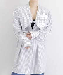 iI | iI　square collar blouse stripe(シャツ/ブラウス)