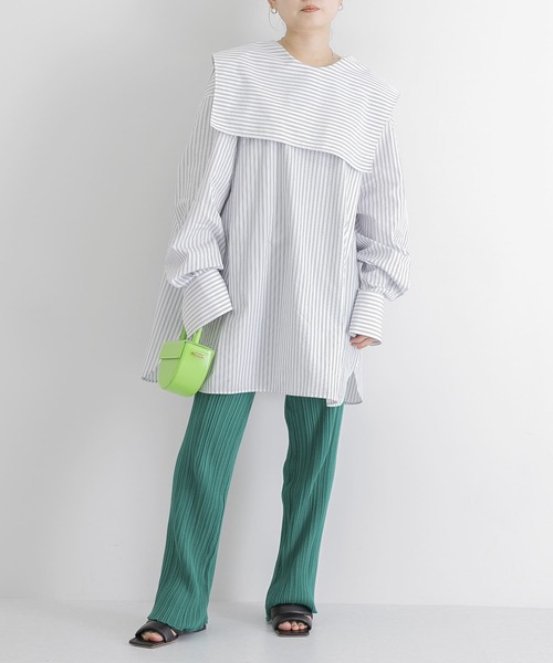 iI（アイ）の「iI　square collar blouse stripe（シャツ/ブラウス・レディース・その他1・ONE）」の17枚目の写真