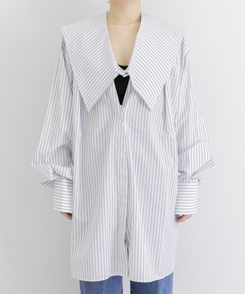 iI（アイ）の「iI　square collar blouse stripe（シャツ/ブラウス・レディース・その他1・ONE）」の14枚目の写真