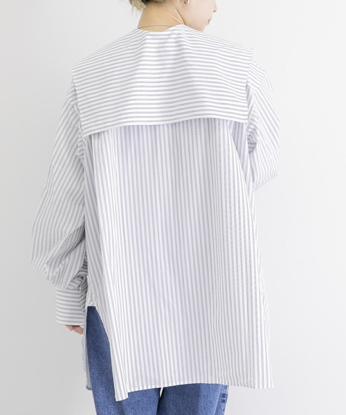 iI（アイ）の「iI　square collar blouse stripe（シャツ/ブラウス・レディース・その他1・ONE）」の12枚目の写真