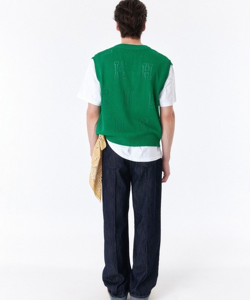 CHUCK(チャック)の「【UNISEX】CHUCK/ALPHABET VEST 2297839(ベスト・レディース・ネイビー/グリーン・FREE)」の12枚目の写真