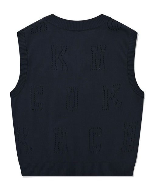 CHUCK(チャック)の「【UNISEX】CHUCK/ALPHABET VEST 2297839(ベスト・レディース・ネイビー/グリーン・FREE)」の11枚目の写真