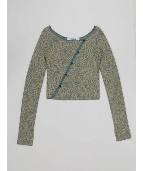 ベクム VEQUM VEQUM BIAS BUTTON KNIT ニット 長袖 セール】【VEQUM】BIAS BUTTON KNIT（ニット/セーター）｜VEQUM
