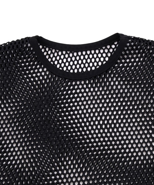 Figments（フィグメンツ）の「メッシュTシャツ（Tシャツ/カットソー・レディース・ホワイト/ブラック/パープル・SMALL/MEDIUM）」の6枚目の写真