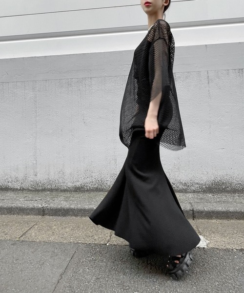 Figments（フィグメンツ）の「メッシュTシャツ（Tシャツ/カットソー・レディース・ホワイト/ブラック/パープル・SMALL/MEDIUM）」の18枚目の写真