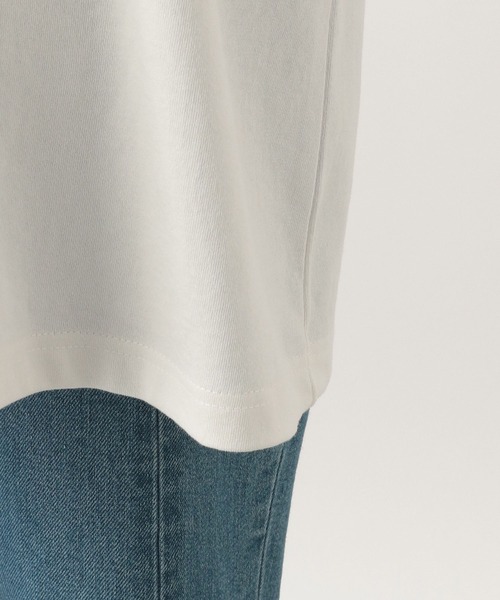 Heather（ヘザー）の「BIGカラーカットソー(半袖)　356607（Tシャツ/カットソー・レディース・オフホワイト/ネイビー/ブラック・FREE）」の6枚目の写真