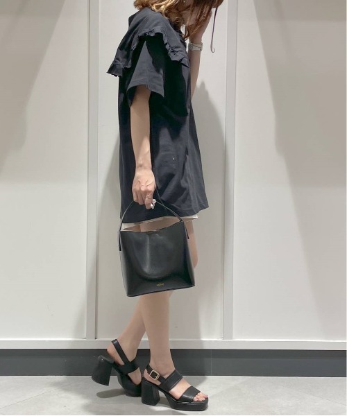 Heather（ヘザー）の「BIGカラーカットソー(半袖)　356607（Tシャツ/カットソー・レディース・オフホワイト/ネイビー/ブラック・FREE）」の22枚目の写真