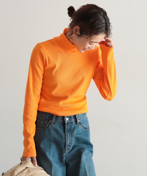 NOMBRE IMPAIR(ノンブルアンペール)の「カラーテレコ タートルP/O(Tシャツ/カットソー・レディース・パープル/グリーン/オレンジ・FREE)」の3枚目の写真