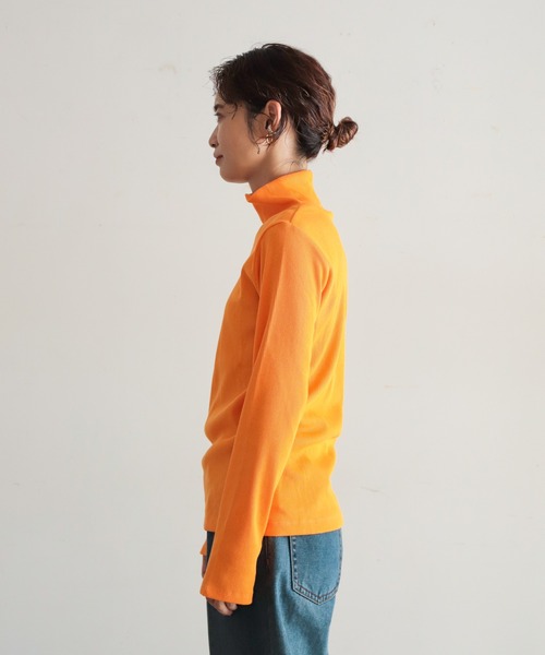 NOMBRE IMPAIR(ノンブルアンペール)の「カラーテレコ タートルP/O(Tシャツ/カットソー・レディース・パープル/グリーン/オレンジ・FREE)」の12枚目の写真
