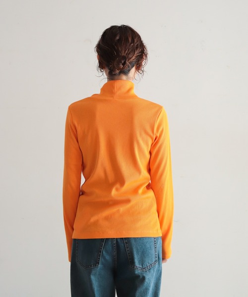 NOMBRE IMPAIR(ノンブルアンペール)の「カラーテレコ タートルP/O(Tシャツ/カットソー・レディース・パープル/グリーン/オレンジ・FREE)」の9枚目の写真