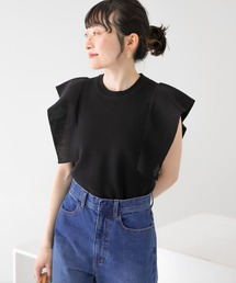 KBF | フレアスリーブデザインニット(ニット/セーター)