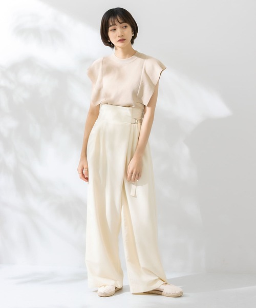 KBF（ケイビーエフ）の「フレアスリーブデザインニット（ニット/セーター・レディース・ブラック/ダークブラウン/ベージュ/グリーン系その他・ONE）」の10枚目の写真