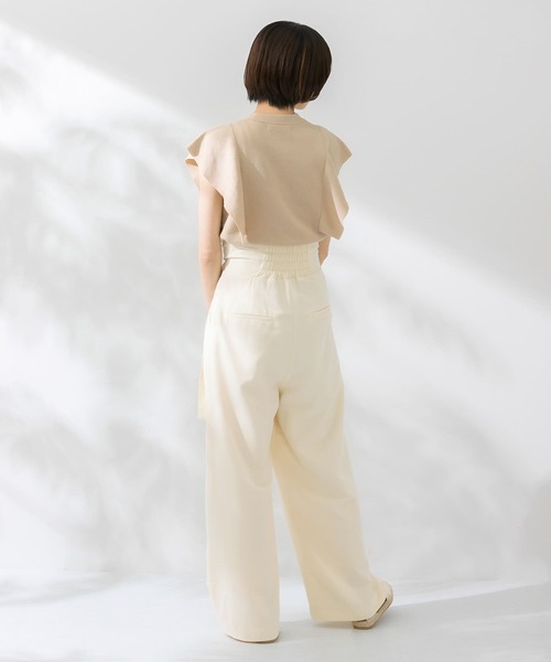 KBF（ケイビーエフ）の「フレアスリーブデザインニット（ニット/セーター・レディース・ブラック/ダークブラウン/ベージュ/グリーン系その他・ONE）」の5枚目の写真