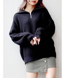 MURUA | オーバーZIPニット(ニット/セーター)