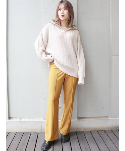 MURUA（ムルーア）の「オーバーZIPニット（ニット/セーター・レディース・アイボリー/ブラック/モカ・FREE）」の16枚目の写真