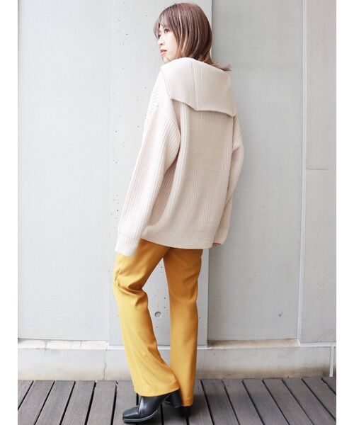 MURUA（ムルーア）の「オーバーZIPニット（ニット/セーター・レディース・アイボリー/ブラック/モカ・FREE）」の17枚目の写真