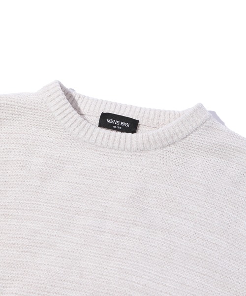 MEN'S BIGI（メンズビギ）の「7G引き揃えモールガーターニット（ニット/セーター・メンズ・ブラック/ホワイト/グリーン/ネイビー・01/02/03）」の19枚目の写真