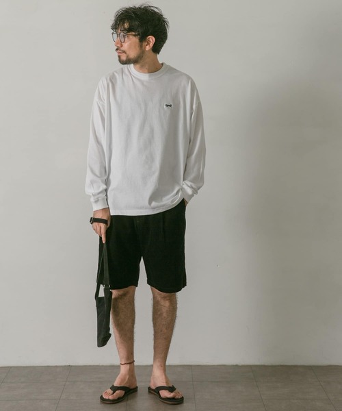 URBAN RESEARCH DOORS（アーバンリサーチドアーズ）の「コーデュロイワンタックショーツ（その他パンツ・メンズ・ブラック/ブラウン/アイボリー・MEDIUM/LARGE）」の20枚目の写真