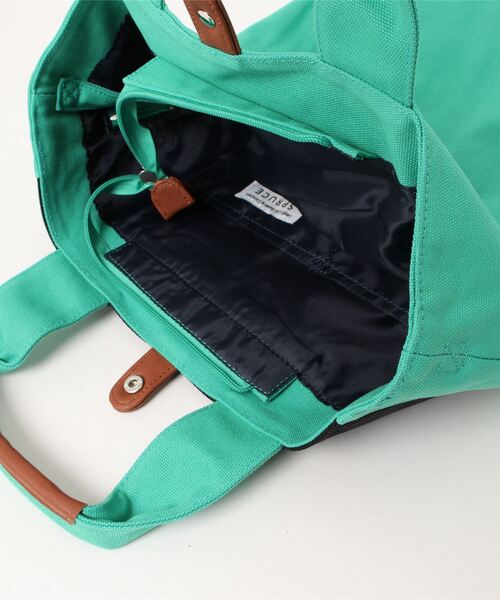 SPRUCE（スプルース）の「(EL)【SPRUCE】キャンバス デイバッグ(141127)（バックパック/リュック・レディース・グリーン・ONE SIZE）」の4枚目の写真