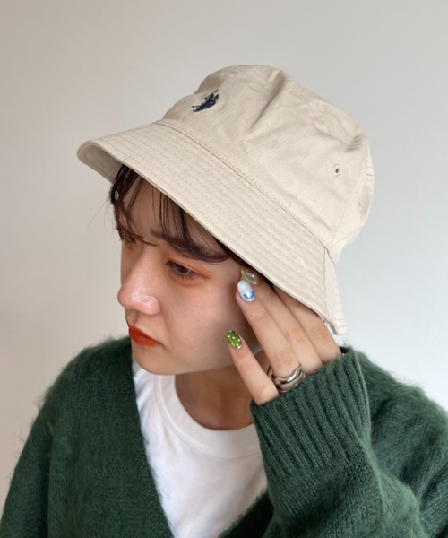 U.S. POLO ASSN.（ユーエスポロアッスン）の「1ポイント刺繍ツイルバケハ（ハット・メンズ・ブラック/ベージュ/アイボリー/ブラック系その他・FREE）」の2枚目の写真