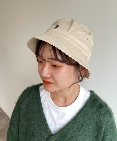 U.S. POLO ASSN.（ユーエスポロアッスン）の「1ポイント刺繍ツイルバケハ（ハット・メンズ・ブラック/ベージュ/アイボリー/ブラック系その他・FREE）」の10枚目の写真