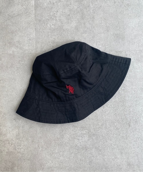 U.S. POLO ASSN.（ユーエスポロアッスン）の「1ポイント刺繍ツイルバケハ（ハット・メンズ・ブラック/ベージュ/アイボリー/ブラック系その他・FREE）」の16枚目の写真
