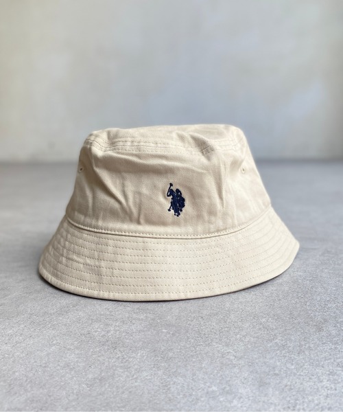 U.S. POLO ASSN.（ユーエスポロアッスン）の「1ポイント刺繍ツイルバケハ（ハット・メンズ・ブラック/ベージュ/アイボリー/ブラック系その他・FREE）」の13枚目の写真