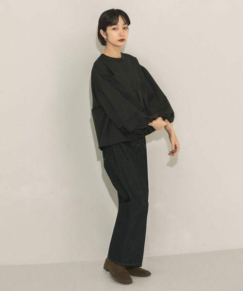 KBF（ケイビーエフ）の「ボリューミーブラウス（シャツ/ブラウス・レディース・ホワイト/カーキ/ブラック・ONE）」の19枚目の写真