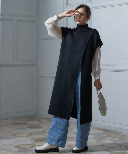 miclat（ミクラ）の「大きいサイズ ボリューム袖シアーブラウス miclat（シャツ/ブラウス・レディース・ホワイト系/ブラック・4L/3L/L/LL）」の13枚目の写真