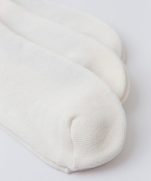 FRUIT OF THE LOOM（フルーツオブザルーム）の「【FRUIT OF THE LOOM/フルーツオブザルーム】ロゴラインソックス　靴下　3足組（ソックス/靴下・メンズ・ホワイト・FREE）」の6枚目の写真