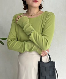 prose verse | 袖シアー切替トップス(Tシャツ/カットソー)