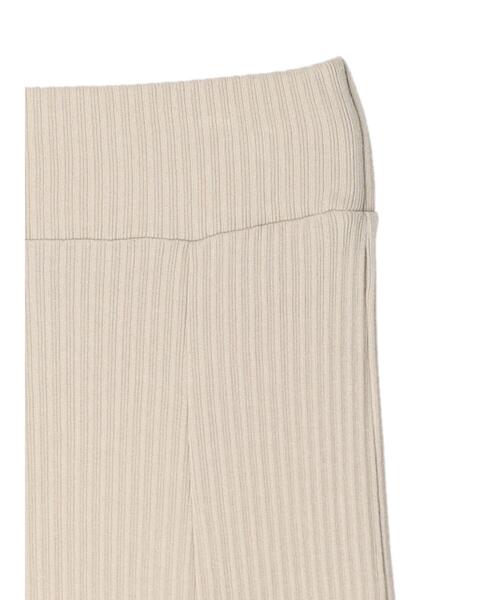 earth music&ecology（アースミュージックアンドエコロジー）の「リブセミフレアスカート（スカート・レディース・ブラック/ライトベージュ/ライトブラウン/パープル・FREE）」の9枚目の写真